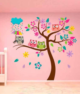 Vinilos decorativos Adhesivos infantiles de pared arboles infantiles de niña